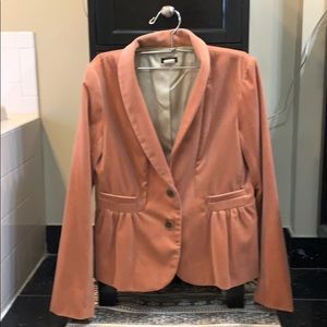 J Crew Velvet Eden Blazer Dark Blossom Bolero coat
